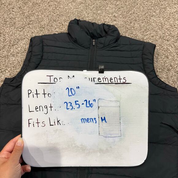 Vintage y2k Mens Black Nike Goose Down Fill Full Zip Puffer Vest Sz M 854757-010 - Picture 9 of 9